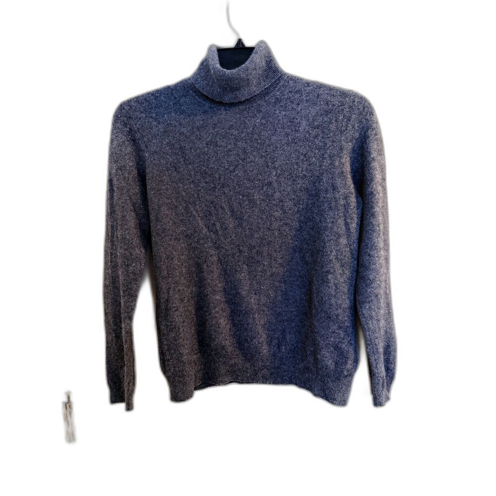 Jaclyn Smith 100% Cashmere Gray Turtleneck Sweater - Size XL‎